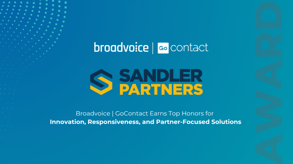 Broadvoice | GoContact Named Top UC & Collaboration Provider by Sandler Partners at 2025 Summit